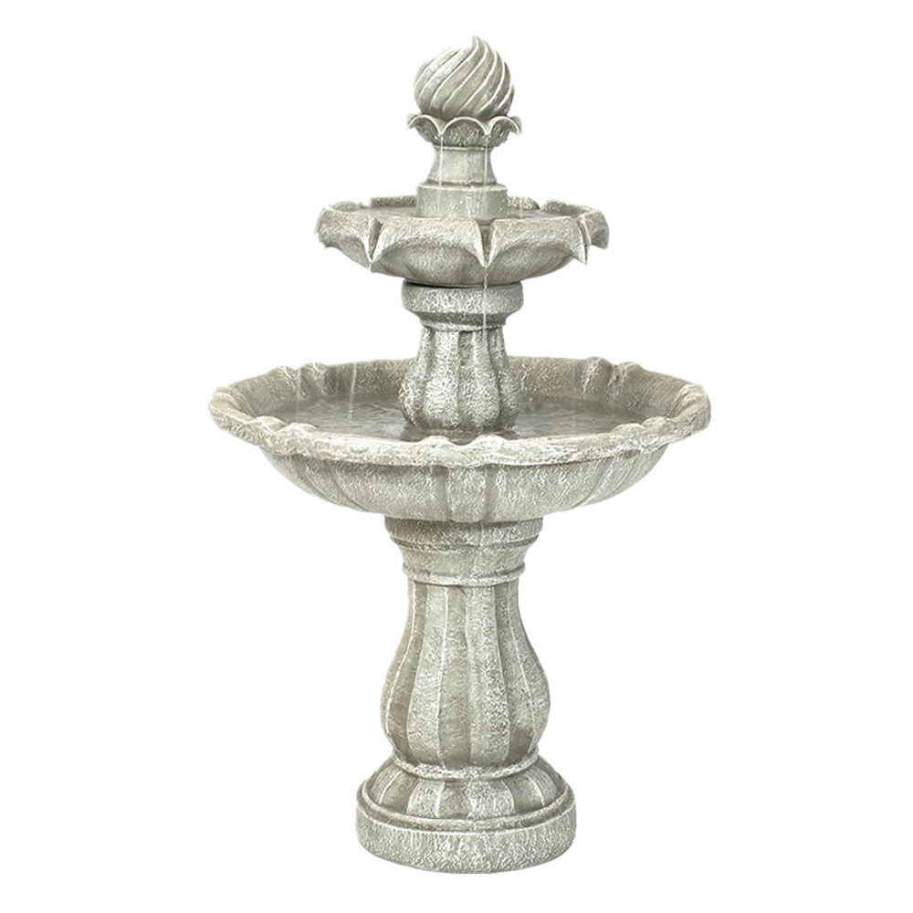 White Color Solar Water Fountain