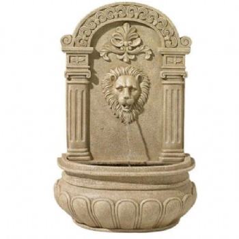 Garden Decoration Hanging resin  water Lion Head Wall fountain