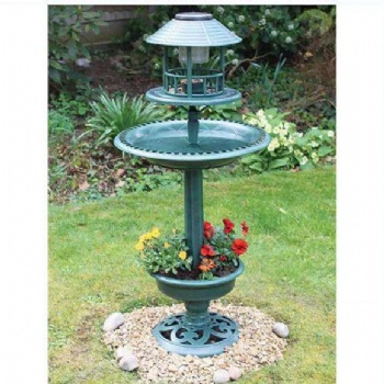 Outdoor garden decoration with solar energy bird bath bird feeder bird bath