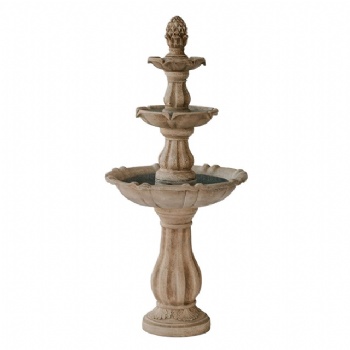 3-Tier Water Fountain，Beige