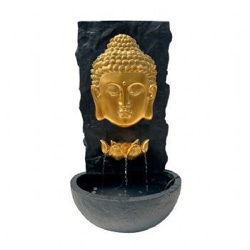 29.9 inches tall indoor and outdoor Buddha face fountain