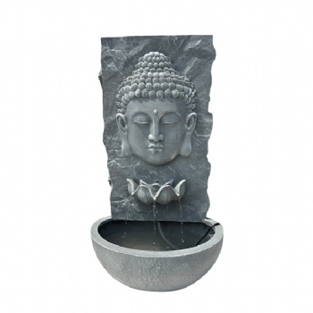29.9 inches tall indoor and outdoor Buddha face fountain
