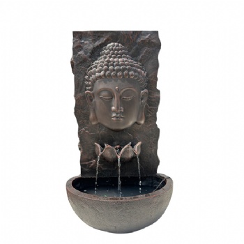 29.9 inches tall indoor and outdoor Buddha face fountain